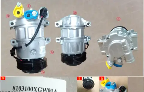 Компрессор кондиционера в сборе