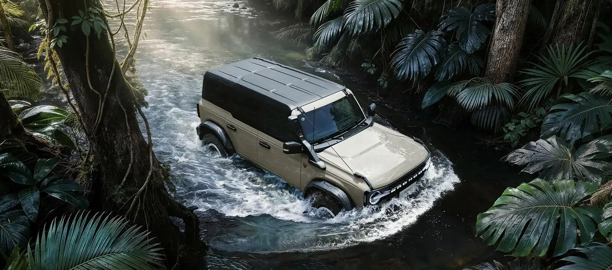 Ford Bronco (Форд Бронко) из Китая под заказ — Съёмные двери и крыша из четырёх панелей
