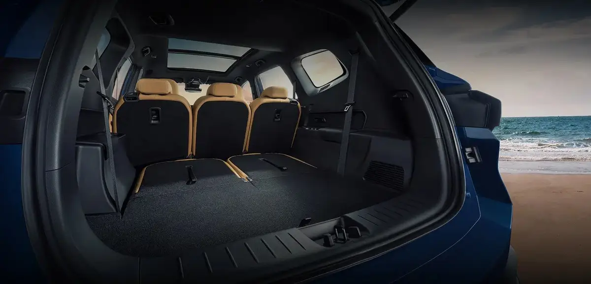Geely Okavango (Джили Окаванго) из Китая под заказ — Багажник за поднятым третьим рядом