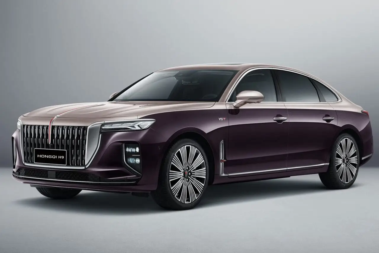 Hongqi H9 (Хончи H9) из Китая под заказ — вид спереди в три четверти