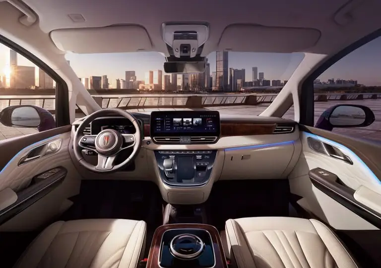 Hongqi HQ9 (Хончи HQ9) из Китая под заказ — Салон Хончи HQ9: капитанские кресла и Dynaudio