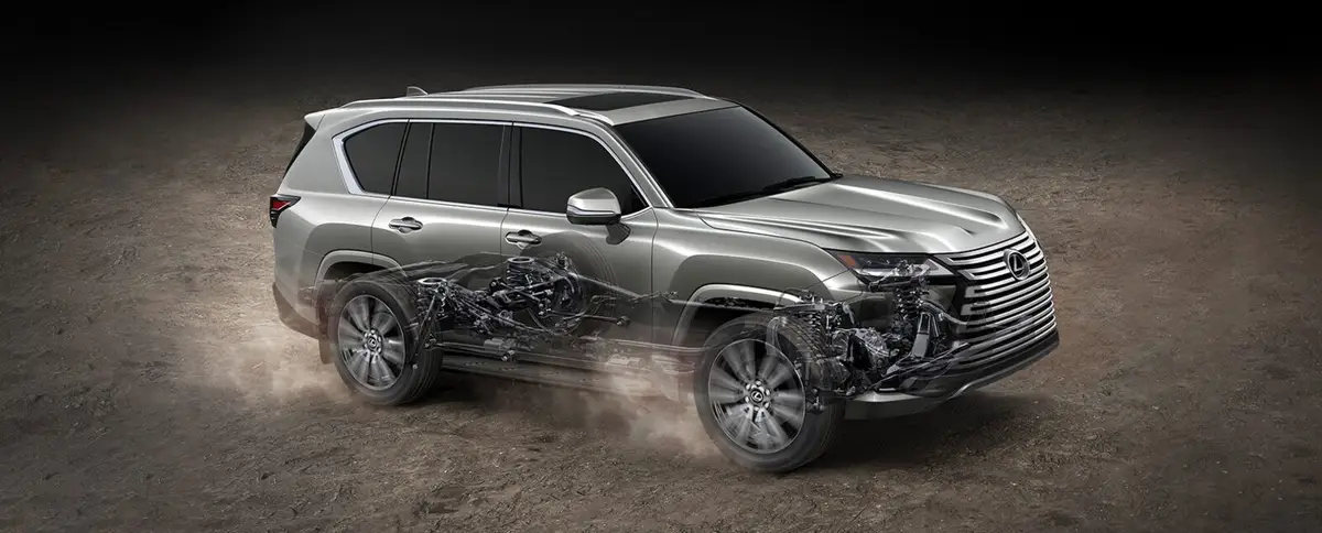 Lexus LX (Лексус LX) из Китая под заказ — вид спереди в три четверти