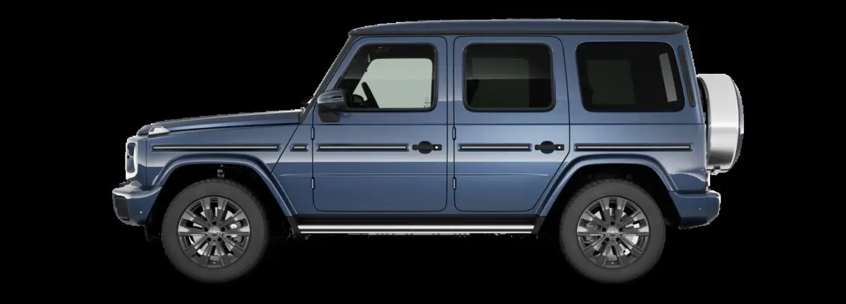 Mercedes-Benz G-Class (Мерседес G-Класс) из Китая под заказ — вид сбоку на чёрном фоне
