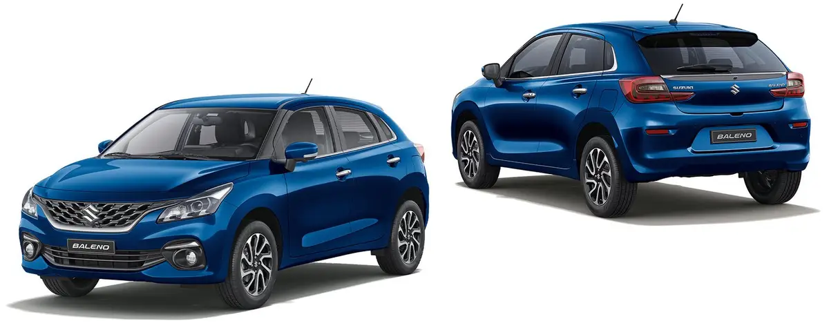 Suzuki Baleno (Сузуки Балено) из ОАЭ под заказ — вид спереди и сзади
