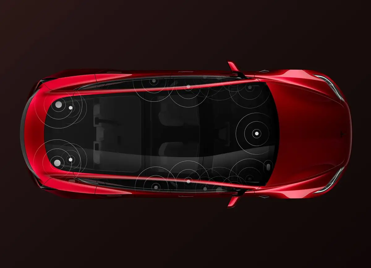 Tesla Model 3 (Тесла Модель 3) из Китая под заказ — вид сверху