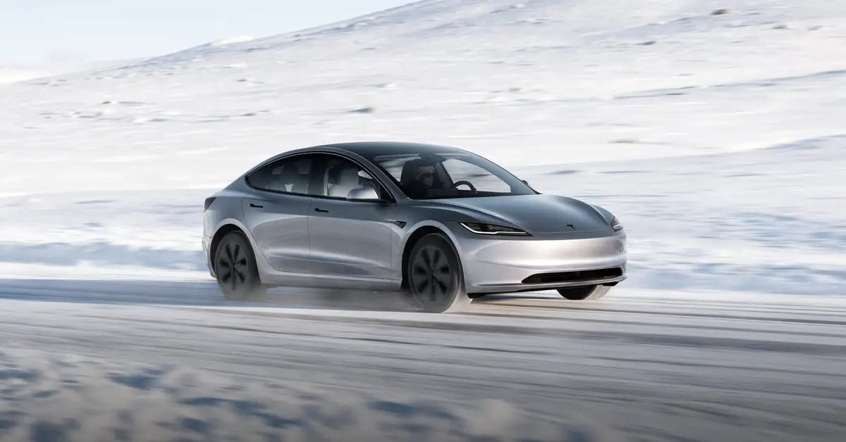 Tesla (Тесла) под заказ из Китая — Model 3 — вид спереди в три четверти