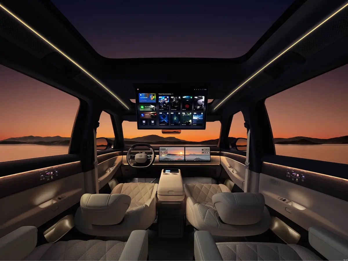 Volkswagen ID ERA 9X из Китая под заказ — Что внутри: салон, экраны и цифровая приборная панель