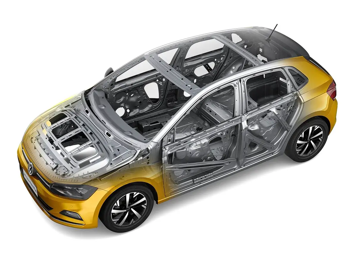 Volkswagen Polo Plus (Фольксваген Поло Плюс) из Китая под заказ — силовая структура кузова хэтчбека