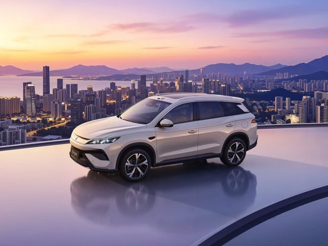 BYD Song Pro DM-i — официальный вид спереди в три четверти