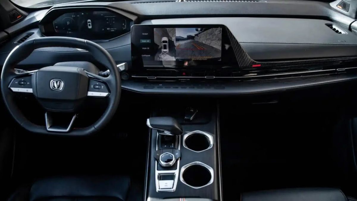 Центральная консоль Changan CS55 Plus (интерьер)