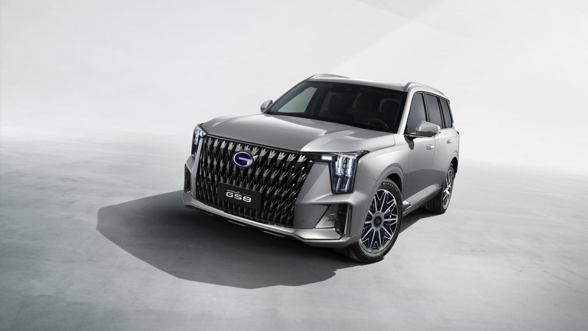 GAC GS8 в светлом кузове, вид сверху