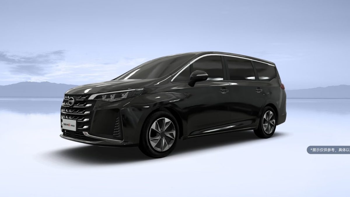 GAC M6 Pro — спереди в три четверти