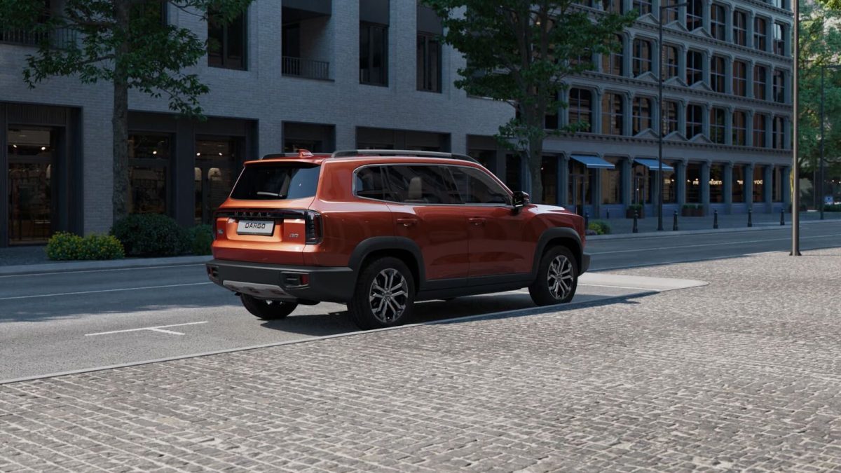 Haval Dargo сзади в три четверти
