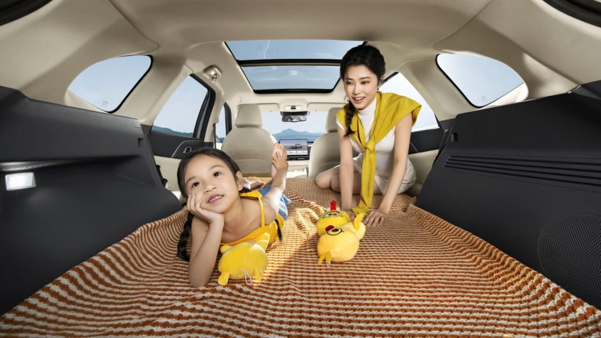 Haval Xiaolong Max второго поколения — багажник со сложенным вторым рядом